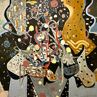 Edmund Merricle - <em>Night Fishing</em> Oil and wax on canvas 52" x 72" 2020 $3,000