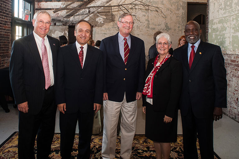 Chancellor Girten and former IU East Chancellors.