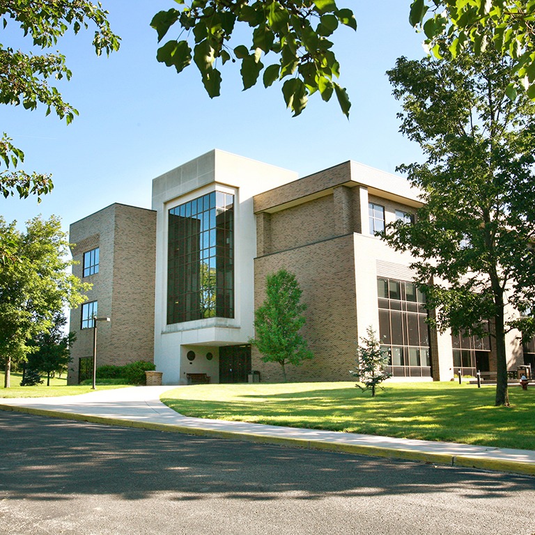 photo from the front side of Tom Raper Hall building