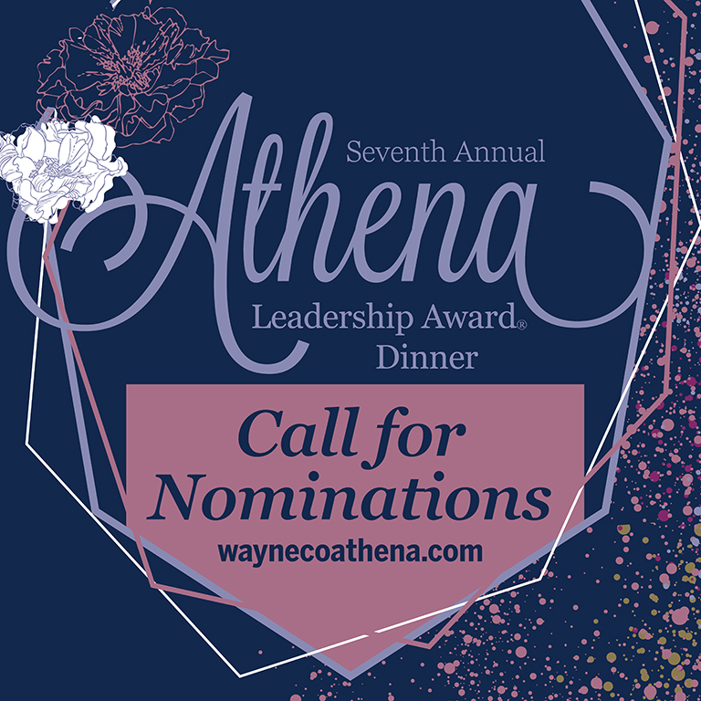 Wayne County ATHENA Leadership Award nominations open today. The community is invited to submit their nominations for exemplary women leaders who motivate, inspire and create positive change in the community.